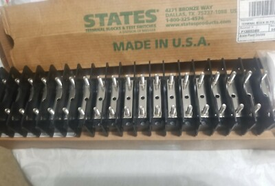 #ad #ad STATES 25120 PL 600VAC 30A Terminal 20 pole Blocksamp;Test Switches Division Megger $55.00