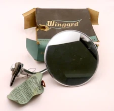 Genuine vintage Tex adjustable spring-back stem with oval convex mirror head