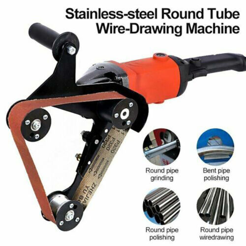 Pipe Tube Polisher Sander 6 Variable Speeds Polishing Grinder & 30 Sanding Belts - Picture 2 of 17