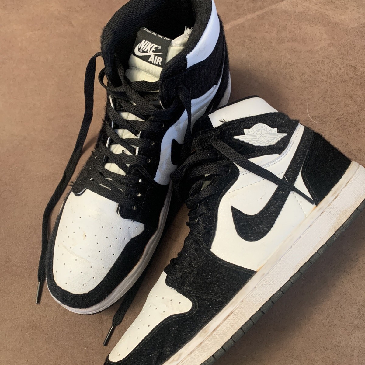 Size 9 - Nike Dunk High Black White fuzzy 195238789640| eBay Size 9 - Nike Dunk High Black White fuzzy 195238789640| eBay