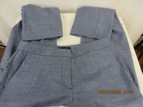 Talbots Größe 6 Polyes/Rayon/Spand Stahlblau Slim Gewebt Gefüttert Hose Trousers - Bild 10 von 14