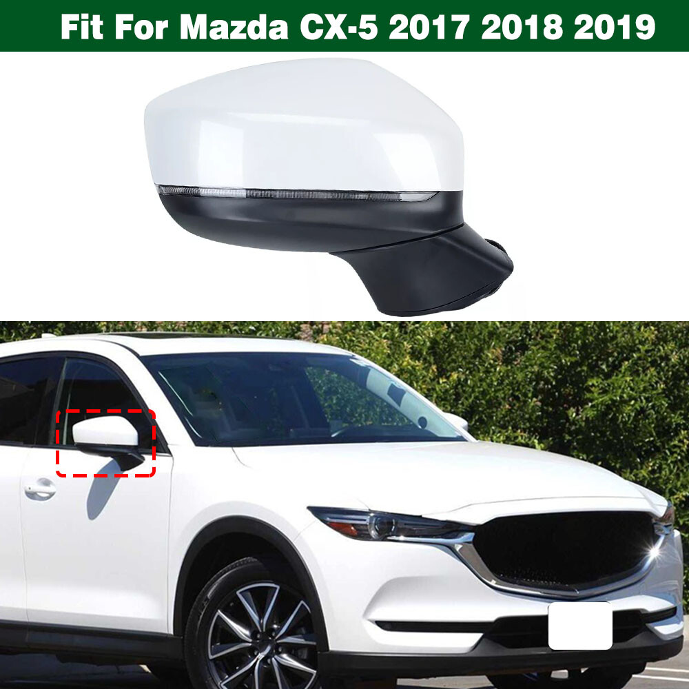 マック Right Door Side Mirror W/ Blind Spot Power Heated For Mazda CX-5