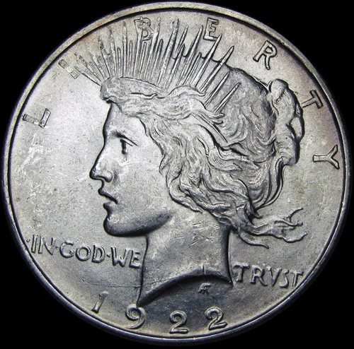 1922-D Peace Dollar Silber ---- Gem BU Detail Münze ---- #882K