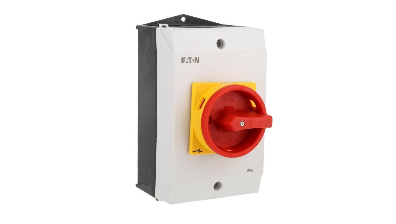 Switch disconnector 40A 3P 1Z+1R in IP65 housing, black handle with lock  /T2UK