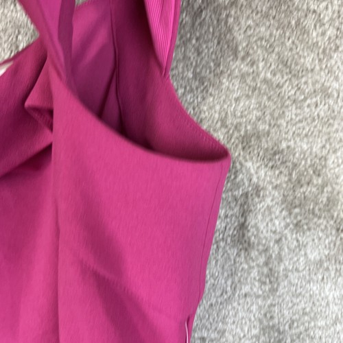 Beige by Eci Dress Womens 12 Pink Stretch Back Zip Polyester Blend NEW- 8767* - Picture 6 of 14
