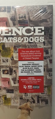 EVIDENCE Cats & Dogs Yellow Pink Vinyl LP Limited 2018