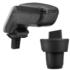 Design Mittelarmlehne Armlehne KOMPLETT Leder für Seat Mii Skoda Citigo Schwarz