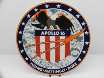 SAMMLERSTÜCK FF DEKOR DÄNEMARK APOLLO 16 MONDLANDUNG 1972 PORZELLAN TELLER VON KESA