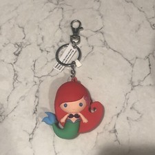 Ariel Disney's The Little Mermaid 3D Clip - Keychain Key Chain Monogram