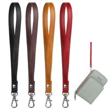 Leather Buckle Wrist Strap Replacement Hands-Free Wristlet For Purse Wallets US