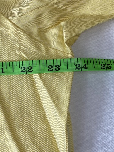Robert Talbott Mens Long Sleeve Button Up Shirt Yellow 15-33 100% Cotton - Picture 10 of 12