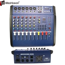 6 Channel Professional Powered Mixer Power Mixing Amplifier Amp 16DSP USB 1000W