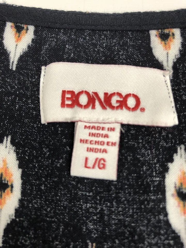 Pantalones Cortos Bongo Multicolor Manga 3/4 Una Pieza Mameluco Geométrico Mujer Talla L Foto 3 de 4