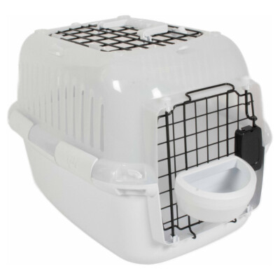 Transportbox Adventurer transparent/weiß für Katzen von Europet Bernina