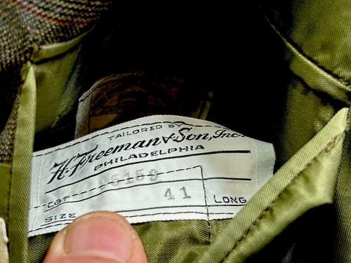 Men’s Vintage Blazer Sport Coat Green Check 3 Butt Rockabilly Retro c1958 Sz 41 - Picture 5 of 10