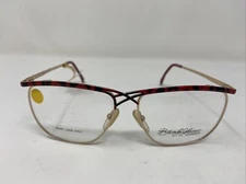 BEVERLY JOHNSON EYEGLASSES FRAME BE-4 RDD 55-14-135 RED/BLACK FULL RIM NF17