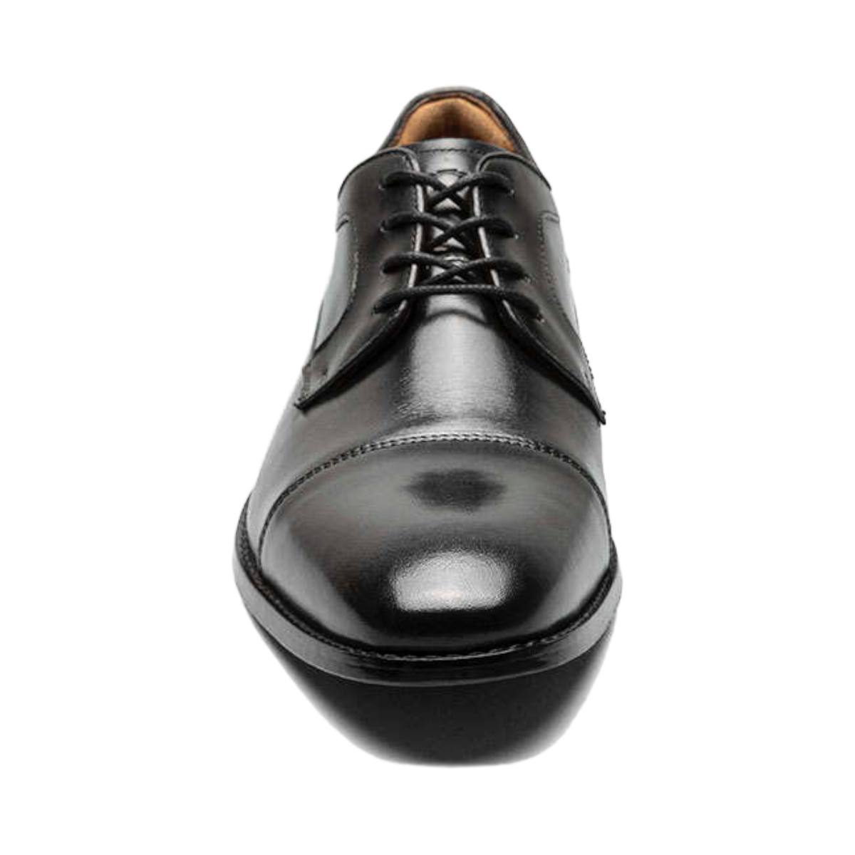 Mens Florsheim Conetta Cap Toe Ox - Black Leather, Size 12 M US