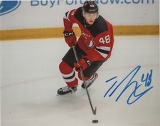 New Jersey Devils Ty Smith Signed Autographed 8x10 Photo COA #2