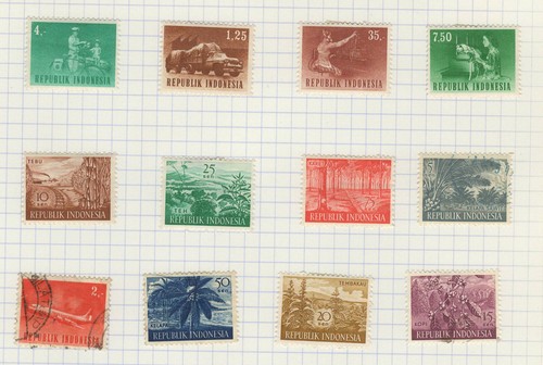 Indonésie années 60 un lot de 30 timbres /B6TEc - Imagen 2 de 3
