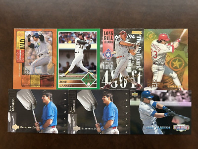 JOSE CANSECO 7 CARD INSERT/PARALLEL LOT