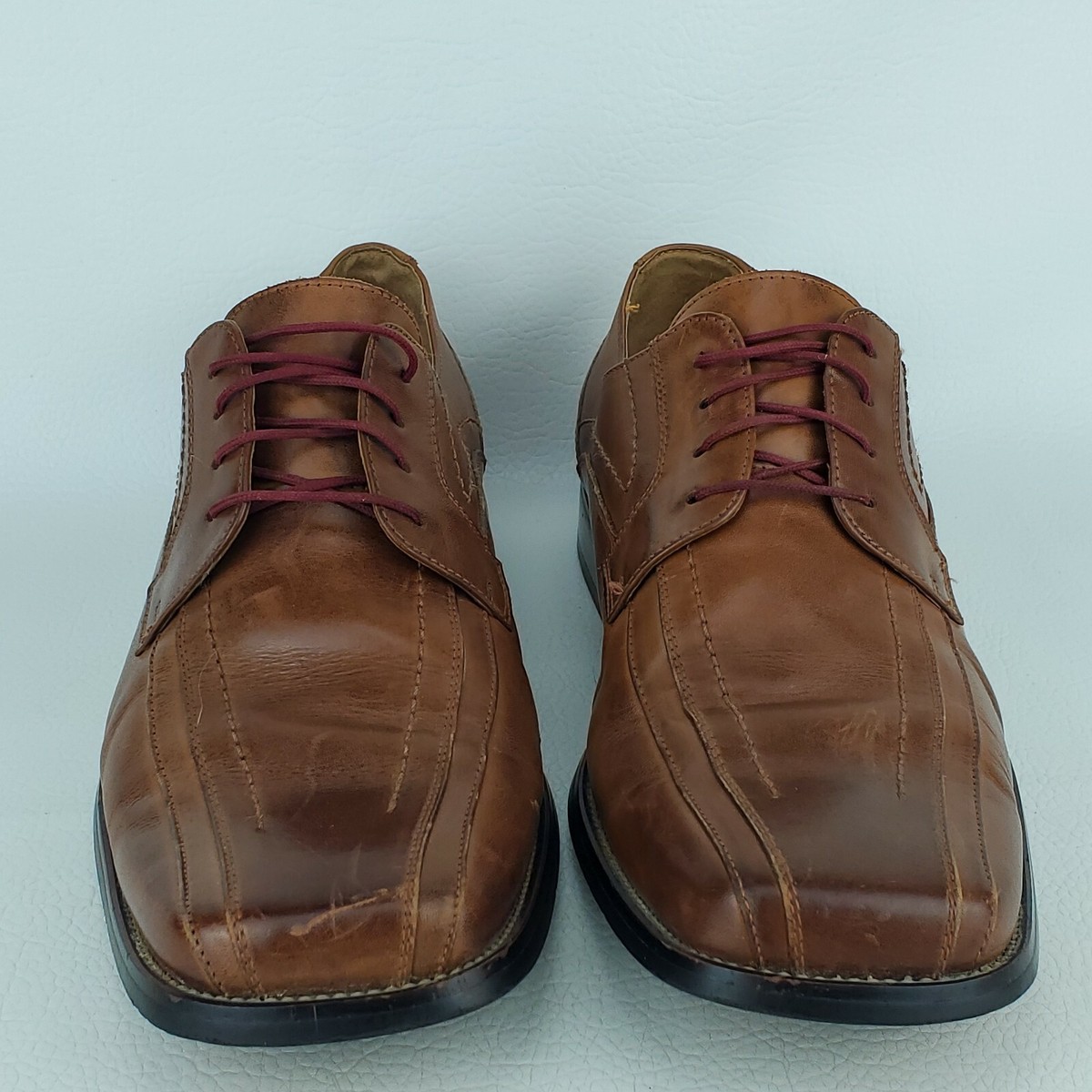 Stacy Adams Corrado Brown Leather Dress Shoes Oxfords Men