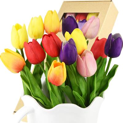 FiveSeasonStuff Tulips Artificial Flowers | Real Touch | Wedding