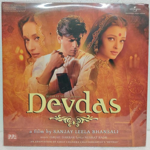 Devdas Vinyl 2 LP Bollywood Hindi Film Shahrukh Aishwariya Madhuri indisch neuwertig