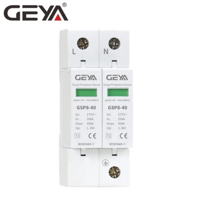 SPD Surge Protector Protective Device AC 40kA 2P 270V 385V 440V Surge Arrester