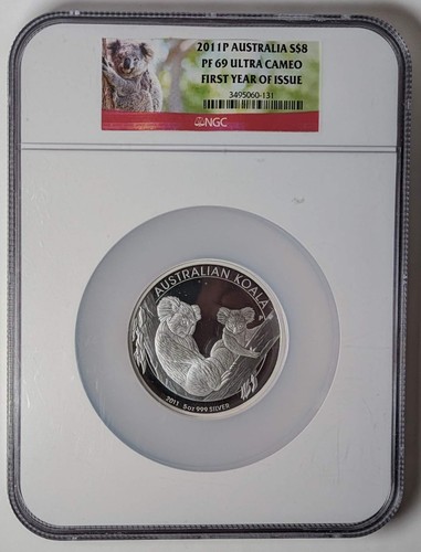 2011 Australia 5 oz Silver Koala FYOI NGC PR 69 ULTRA CAMEO