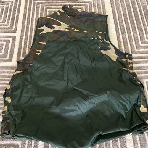 Game Winner Sportswear Hunting Vest Pocket Ammo Organizer Green Camo XL Vintage - Picture 4 of 5