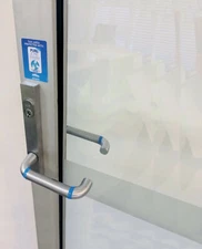 PureZone Antimicrobial Protective Door Handle Wrap Cover for Retail Store/Office