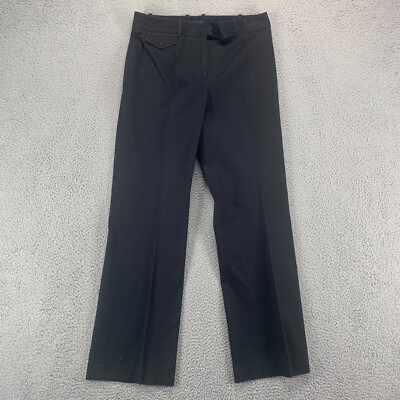 Ann Taylor Pants Womens 4 Black Dress Pants Cotton Stretch Mid Rise Office  30x31 | eBay