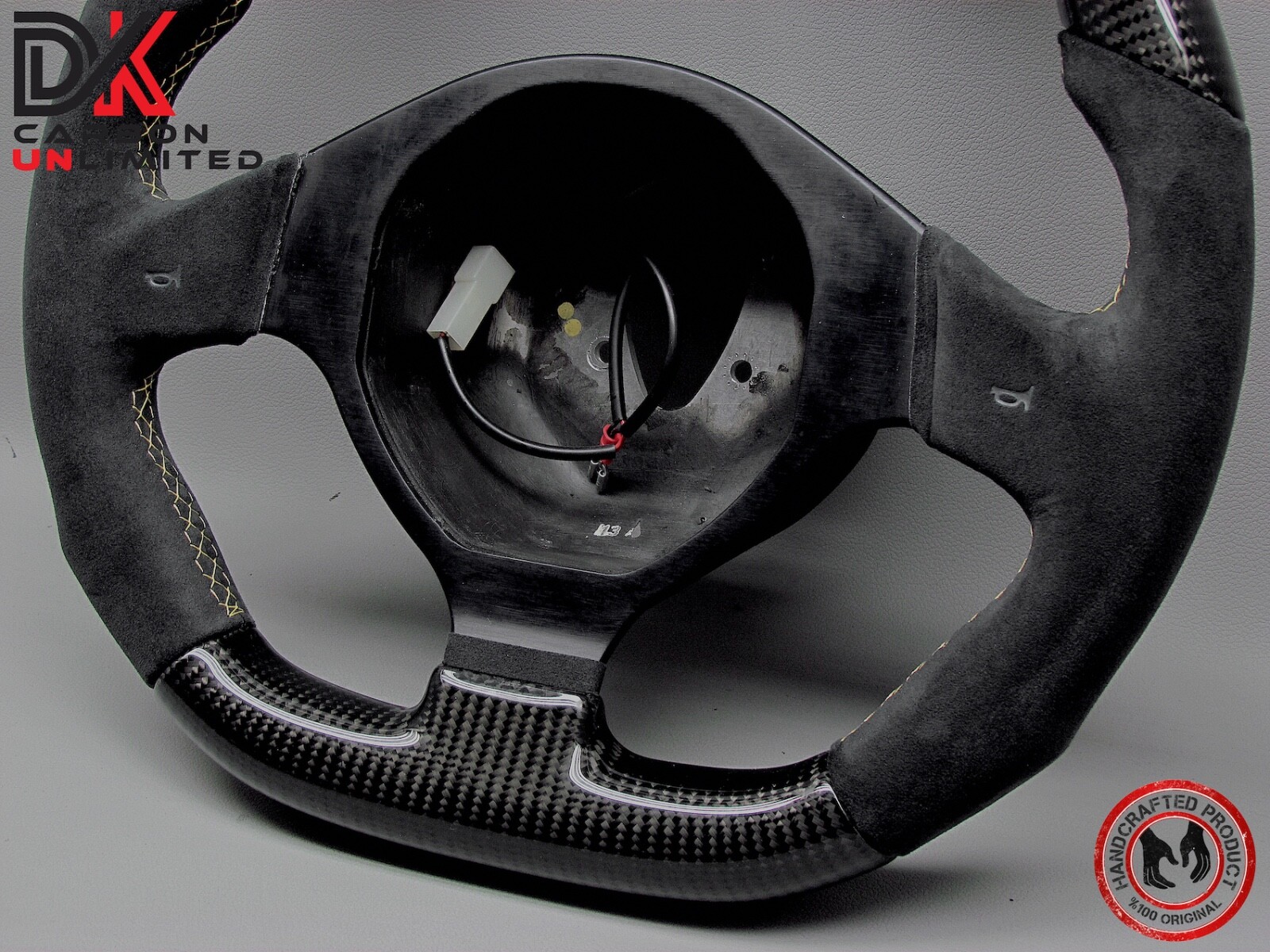 Lamborghini Murcielago LP670 LP650 LP640 Yellow Ring Carbon Steering Wheel v3