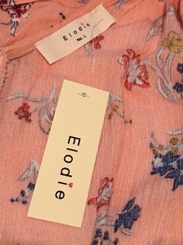 Elodie Women's Floral Sleeveless Wrap Around Blouse Size L NWT Large New - Picture 6 of 7