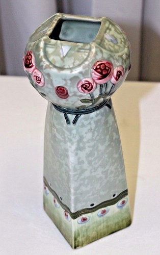 ANTIQUE ROYAL DUX ART DECO ROSE VASE - Picture 2 of 8