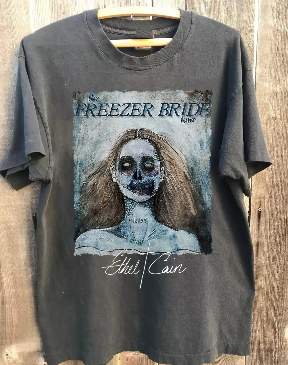 The Freezer Bride Tour Ethel Cain Black T-Shirt Cotton Unisex MA541