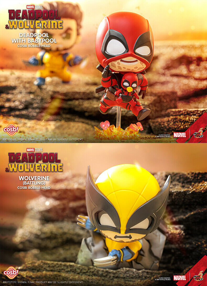 Hot Toys Lot of 8/Set Deadpool & Wolverine Cosbaby COSBI Hot Toys Lot of 8/Set Deadpool & Wolverine Cosbaby COSBI