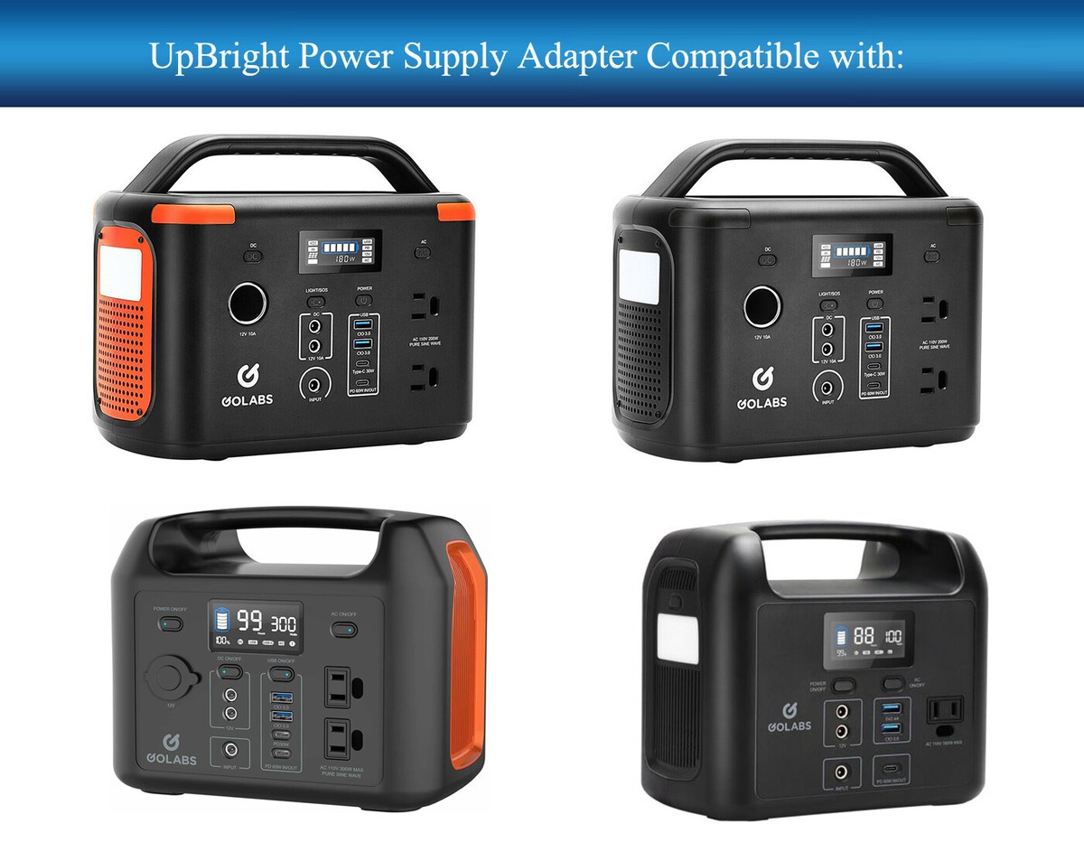 NEW AC Adapter For Golabs R300 300W 299Wh Portable Power Station