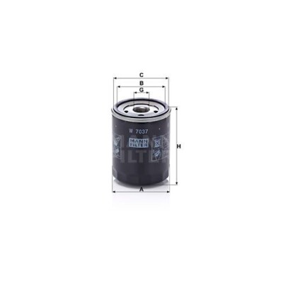 Ölfilter MANN-FILTER W 7037 für SUBARU