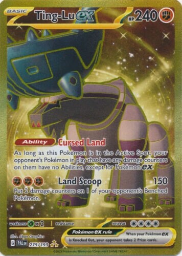 Pokemon - Ting Lu ex - 275/193 - Paldea Evolved - Gold Secret Rare - NM/M