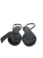 STUART WEITZMAN Black Sawyer Jelly Slide Flat Sandals - UK4