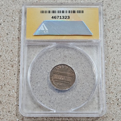 1969 D 1C Lincoln Memorial Cent Penny Mint Error Coin ANACS NO FG FS-901 AU 50 - Picture 6 of 9