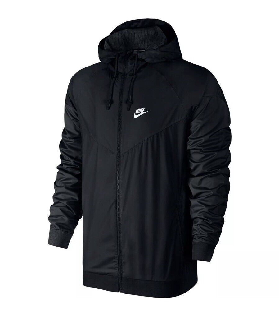 Nike NSW Windrunner Hooded Full-Zip Jacket Black 727324-010 Men's