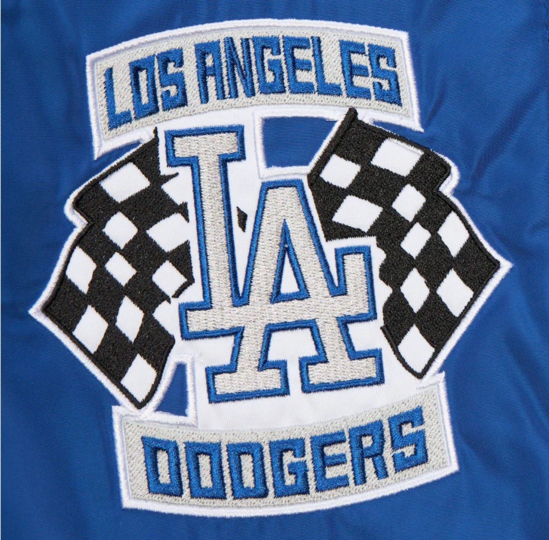 Los Angeles Dodgers MLB Speedway Blue Jacket Mitchell & Ness Sz