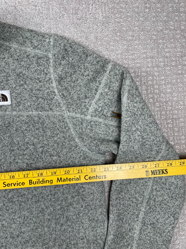 The North Face Giacca Uomo Taglia M Gordon Lyons 1/4 Zip Pullover Pile Maglia Grigio - Foto 4 di 7