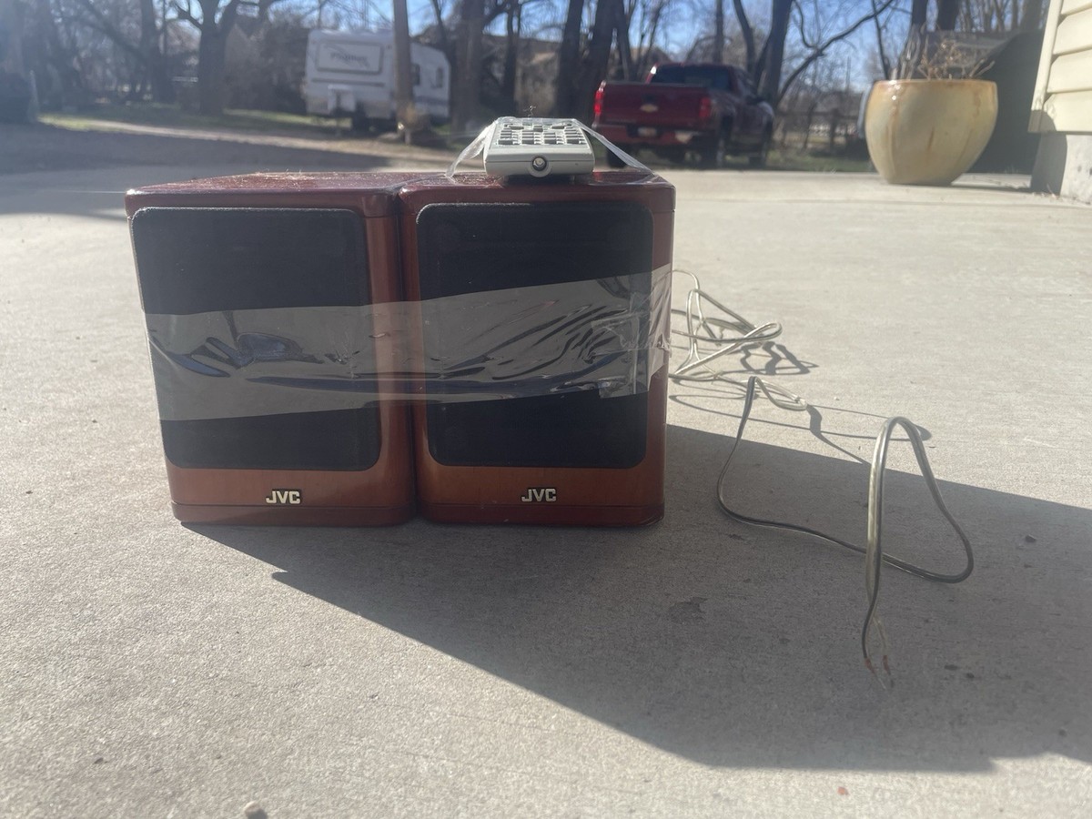 JVC Sp-ux2000rgd Cherry Wood Mini Bookshelf 1 Speaker 20w 4 Ohms