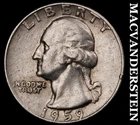 1959-D Washington Quarter- Silver- Scarce Better Date No Reserve #J2743