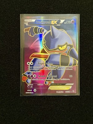 Toxicroak EX Full Art Ultra Rare Flashfire Holo 102/106 Pokémon Card