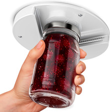 Under Cabinet Lid Jar Opener - for Weak Hands and Seniors with Arthritis