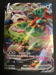 Snorlax VMAX 142/202 FULL ART Pokemon Sword & Shield NM